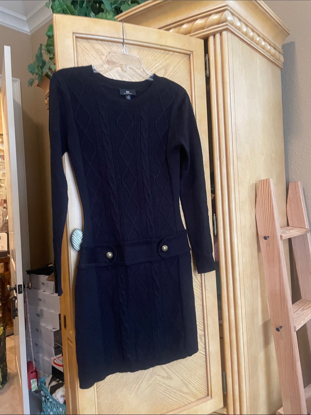 IN SAN Francisco black sweater dress size small